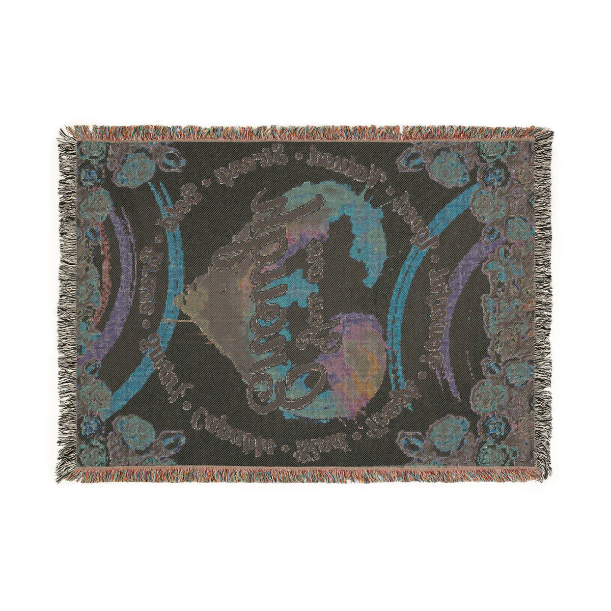 You Are Enough Heart Woven Blanket