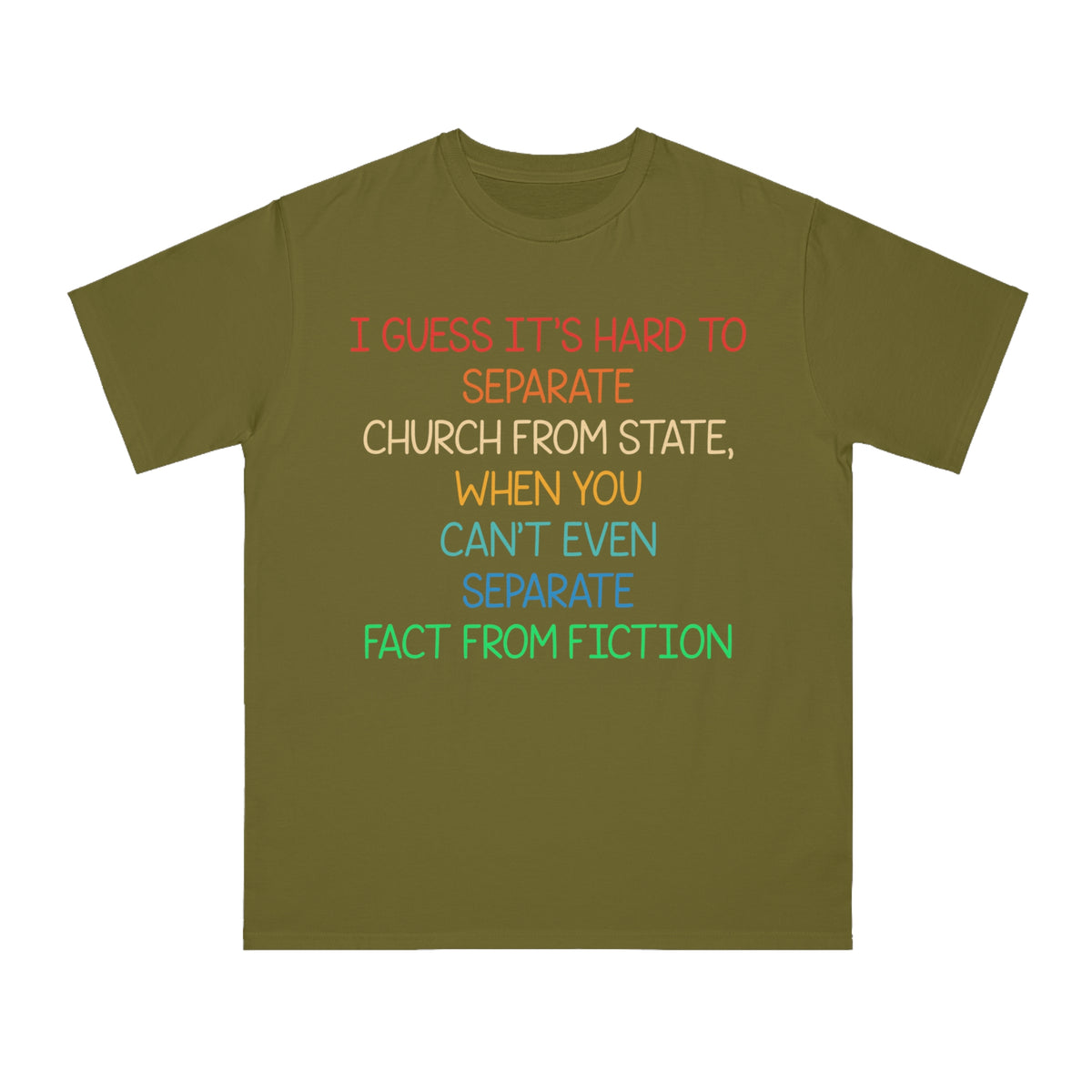 Separate Fact From Fiction Organic T-Shirt