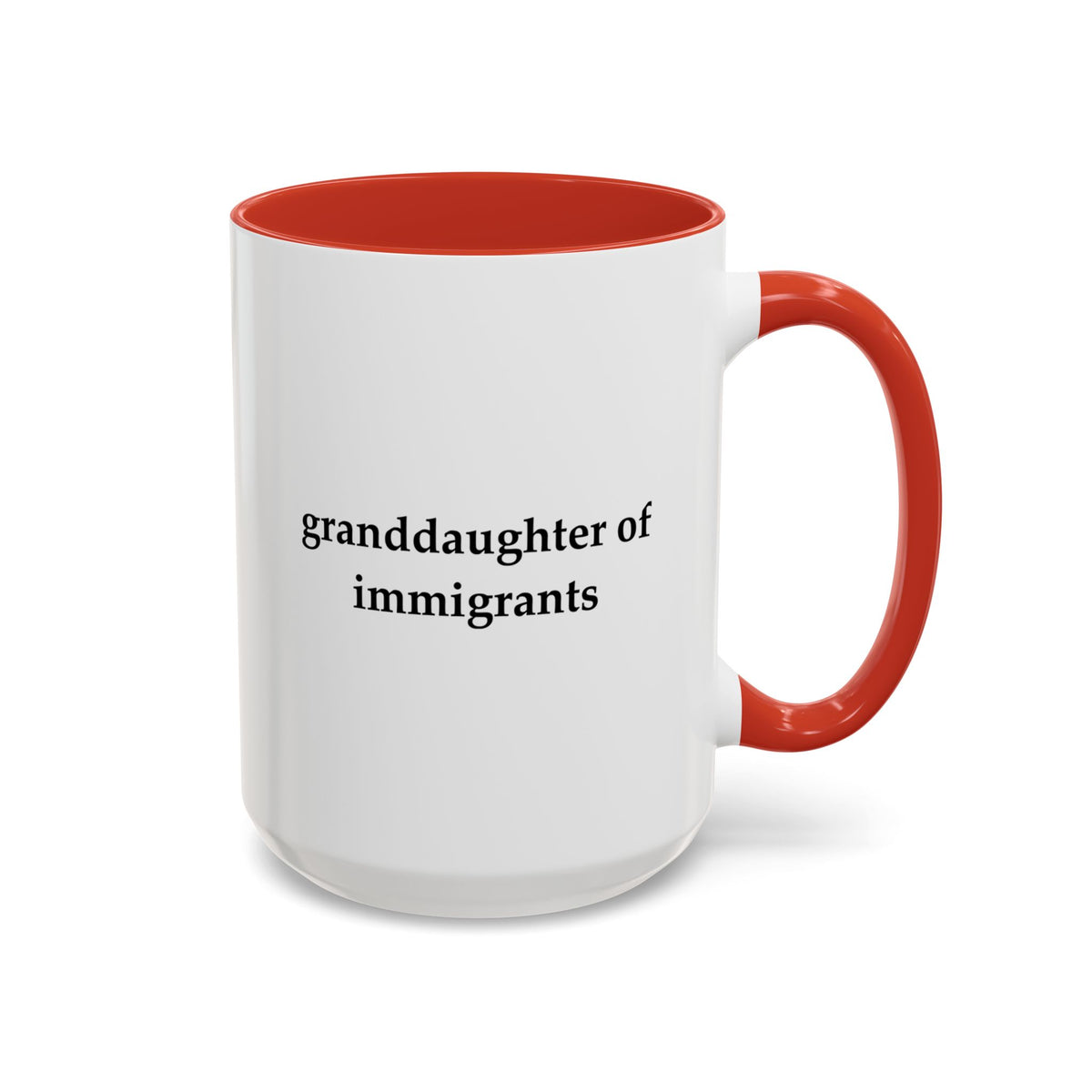 Granddaughter Of Immigrants Accent Coffee Mug (11, 15oz)