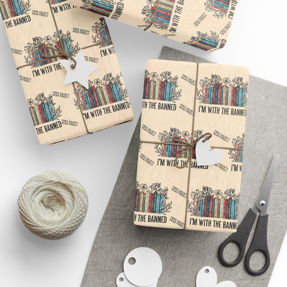 I&#39;m With The Banned Book Wrapping Paper Roll