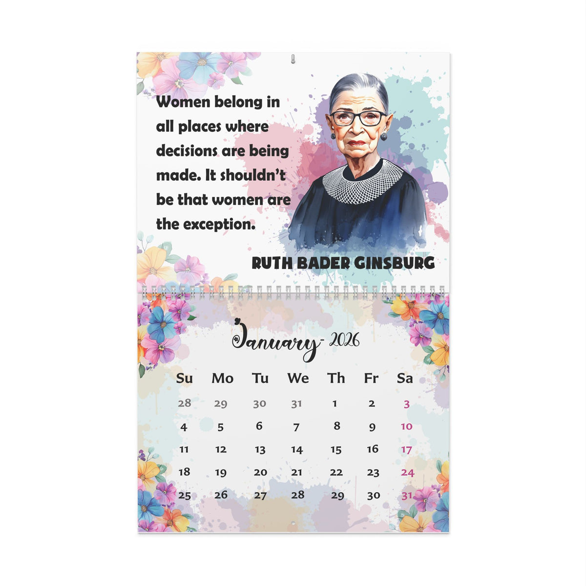 2026 Inspirational Women Wall Calendar