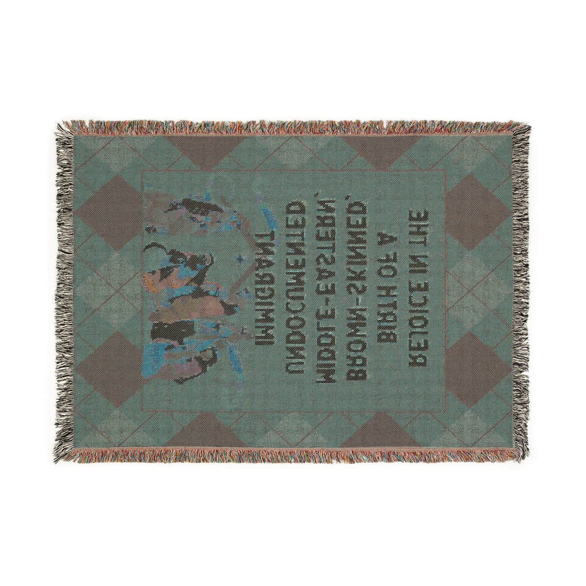 Rejoice In His Journey Woven Blanket