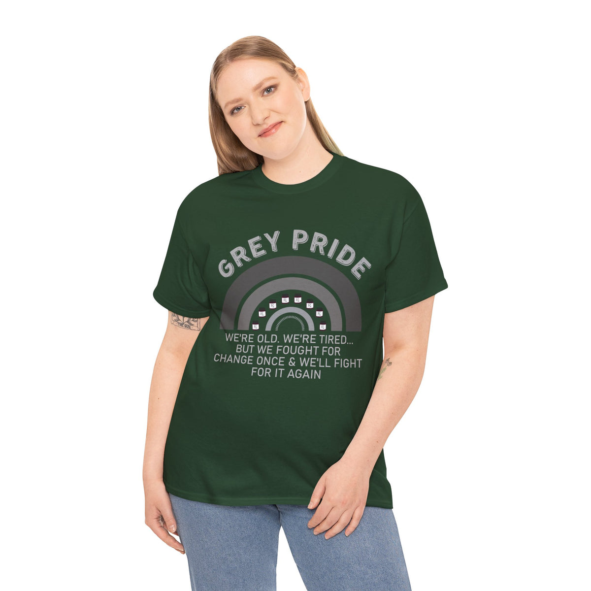 Grey Pride We Fought For Change Shirt