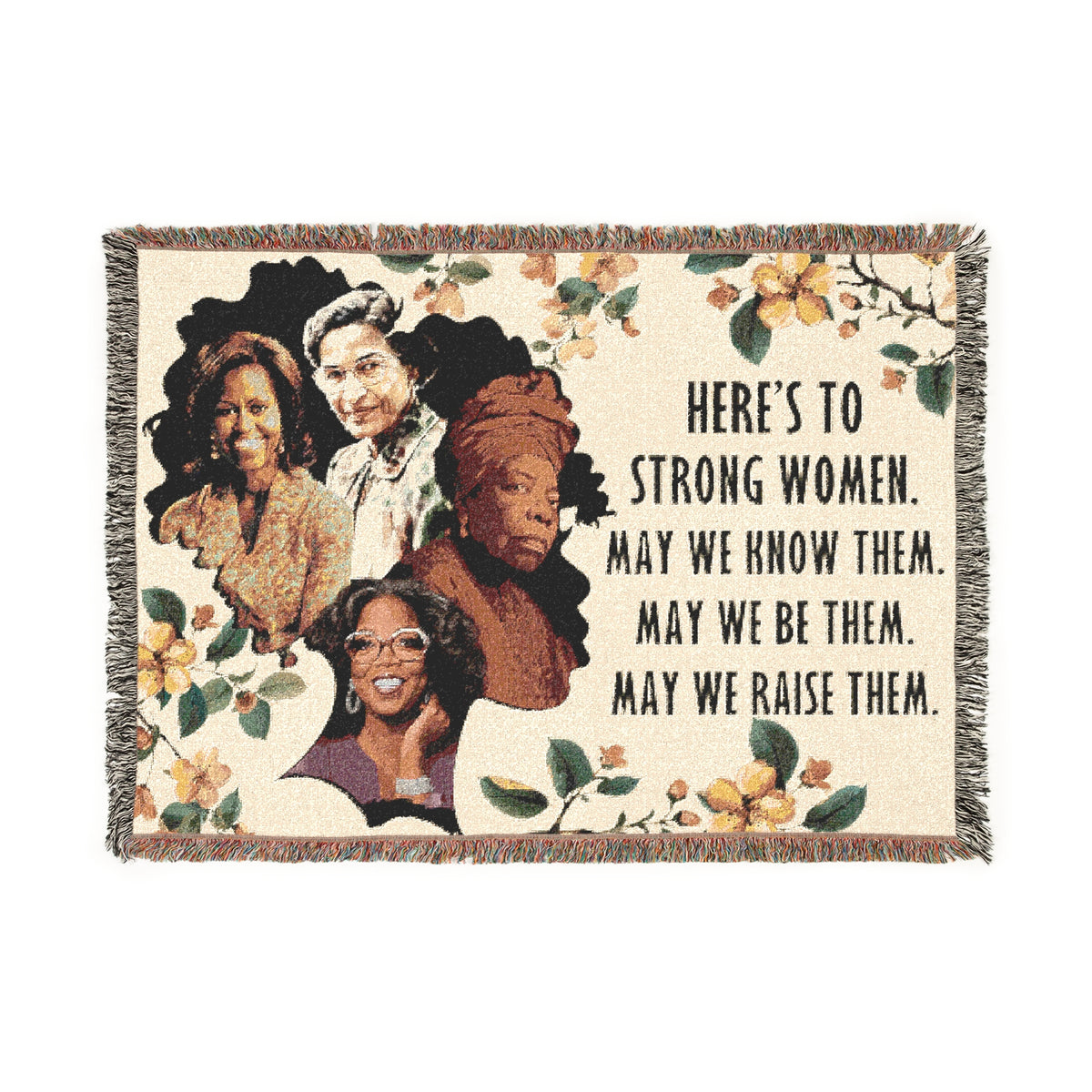 Strong Women Tribute Woven Blanket