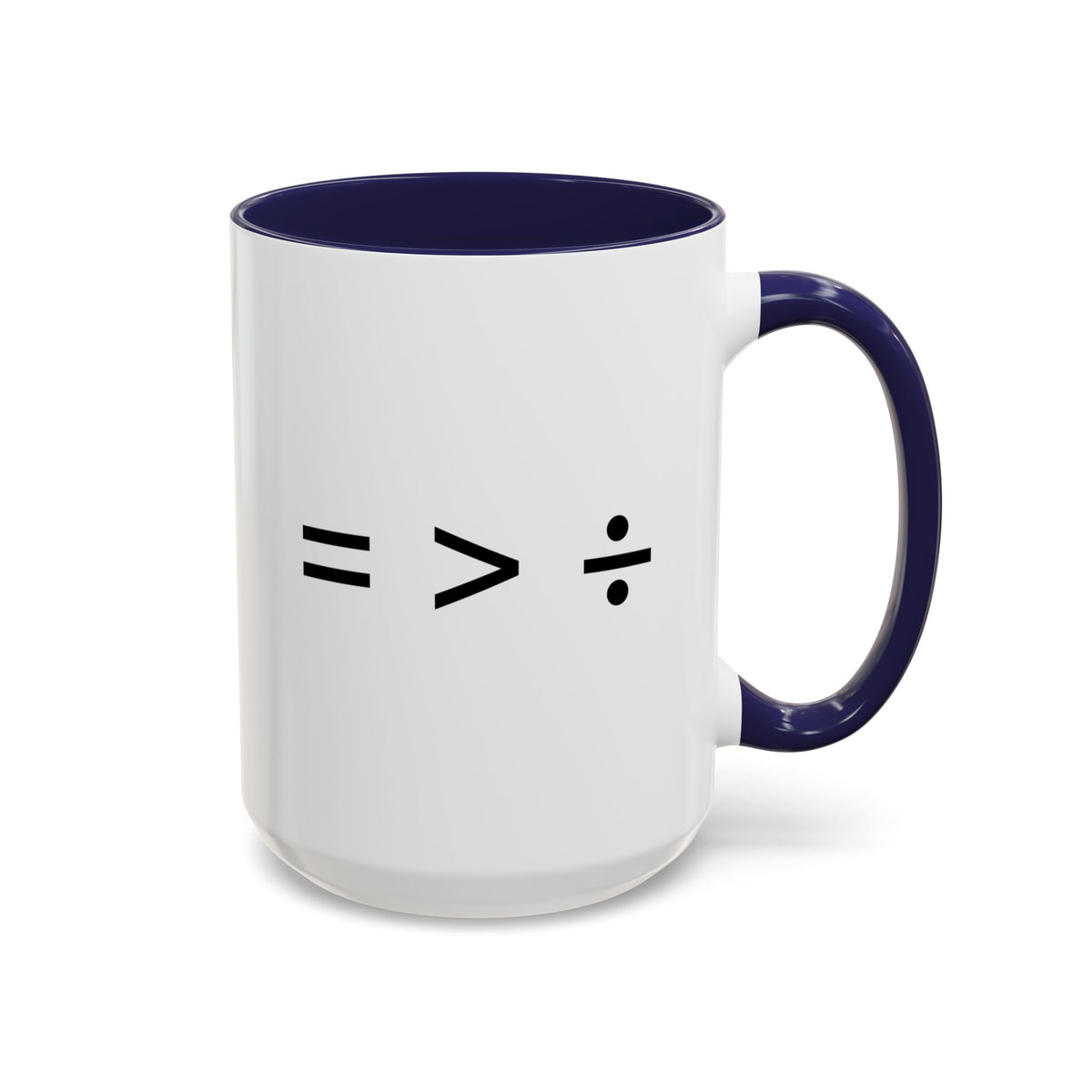 Equal is Greater than Divided Accent Coffee Mug (11, 15oz)