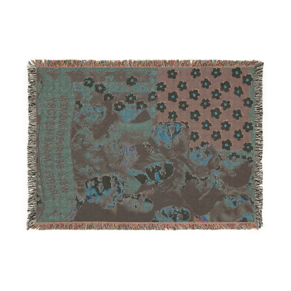 Well-Behaved Women Rarely Make History Woven Blanket