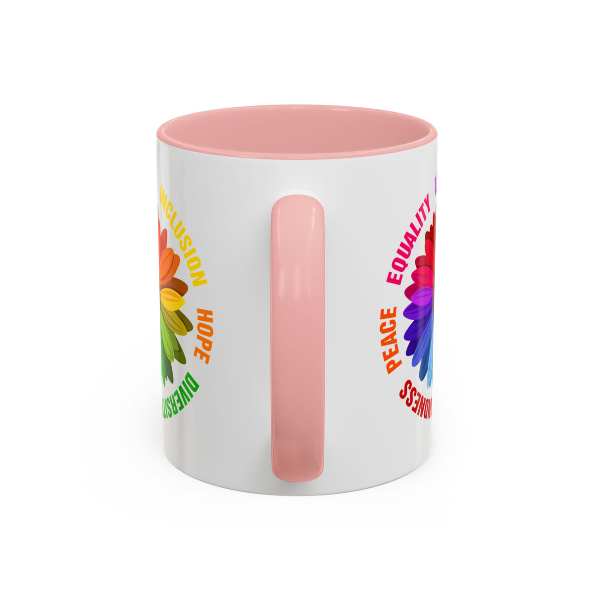 Kindness Peace Equality Love Inclusion Hope Diversity Accent Coffee Mug (11, 15oz)