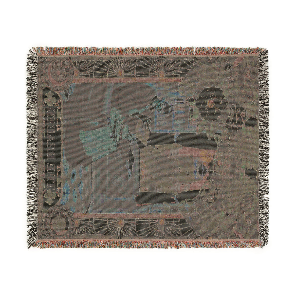 The Reader Feminist Book Lover Woven Blanket