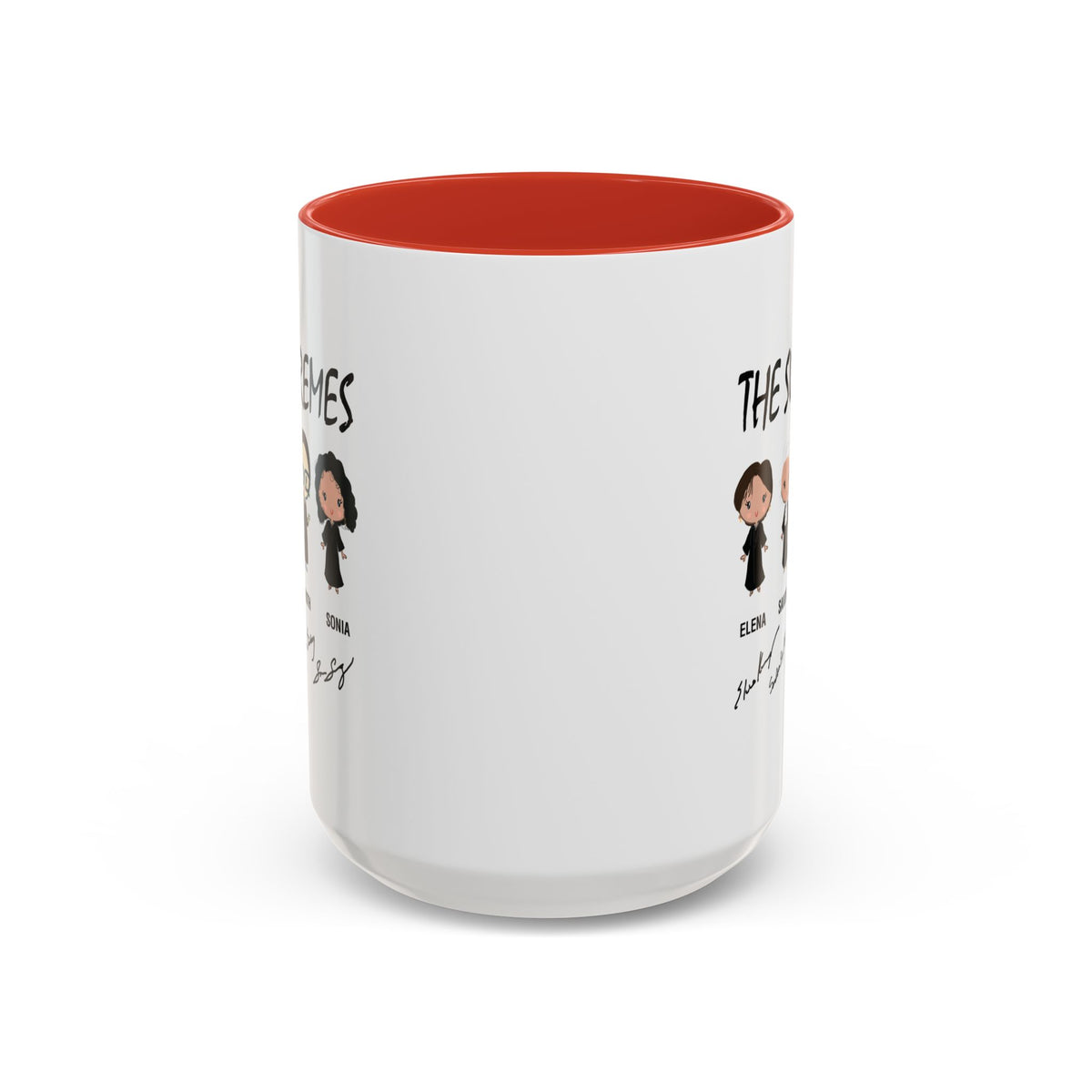 The Supremes Supreme Court Justices RBG Cute Chibi Accent Coffee Mug (11, 15oz)