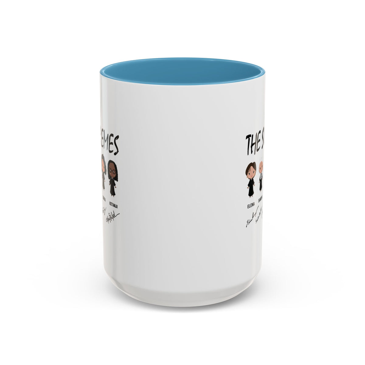 The Supremes Ketanji Brown Jackson SCOTUS RBG Sotomayor Chibi Accent Coffee Mug (11, 15oz)