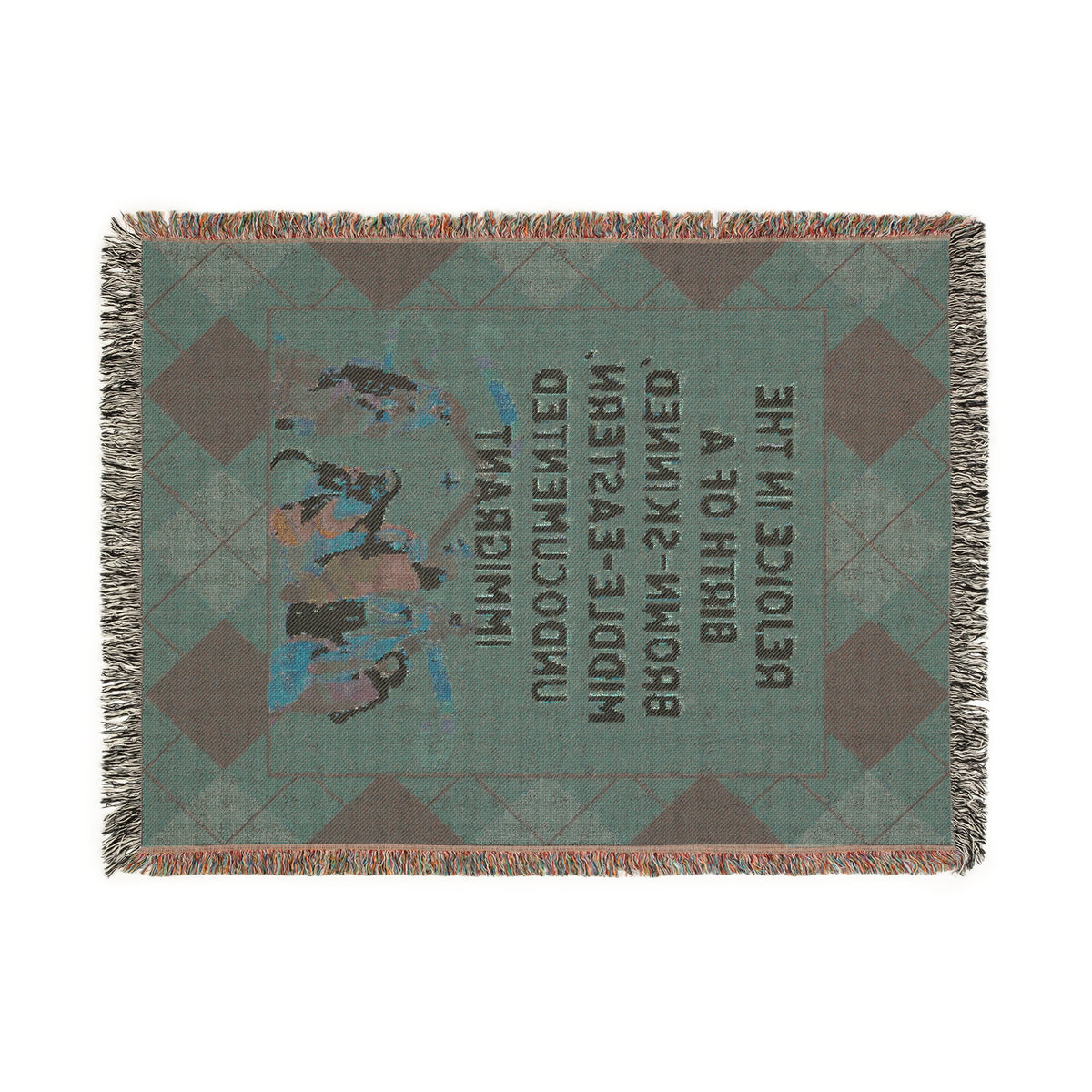 Rejoice In His Journey Woven Blanket