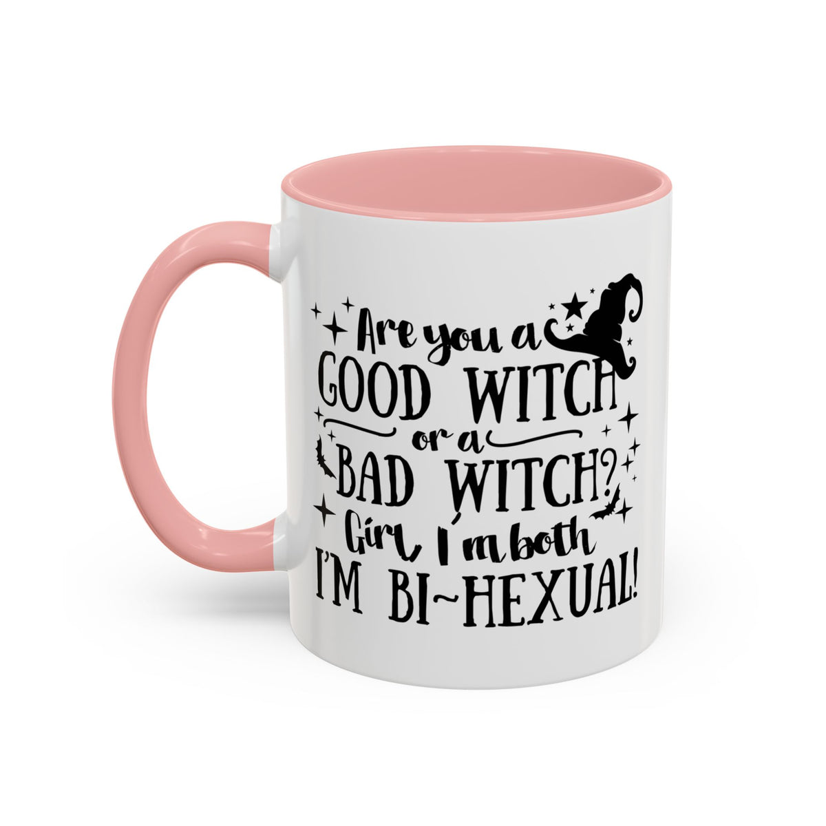 Good Witch Bad Witch Bi-Hexual Accent Coffee Mug (11, 15oz)