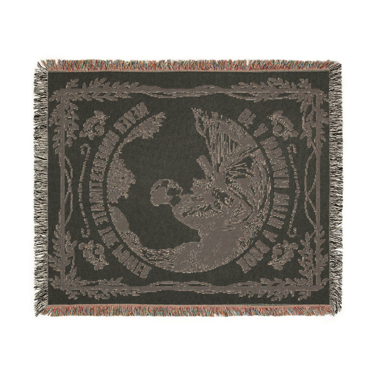 Never Underestimate The Power Of A Woman With A Book Woven Blanket