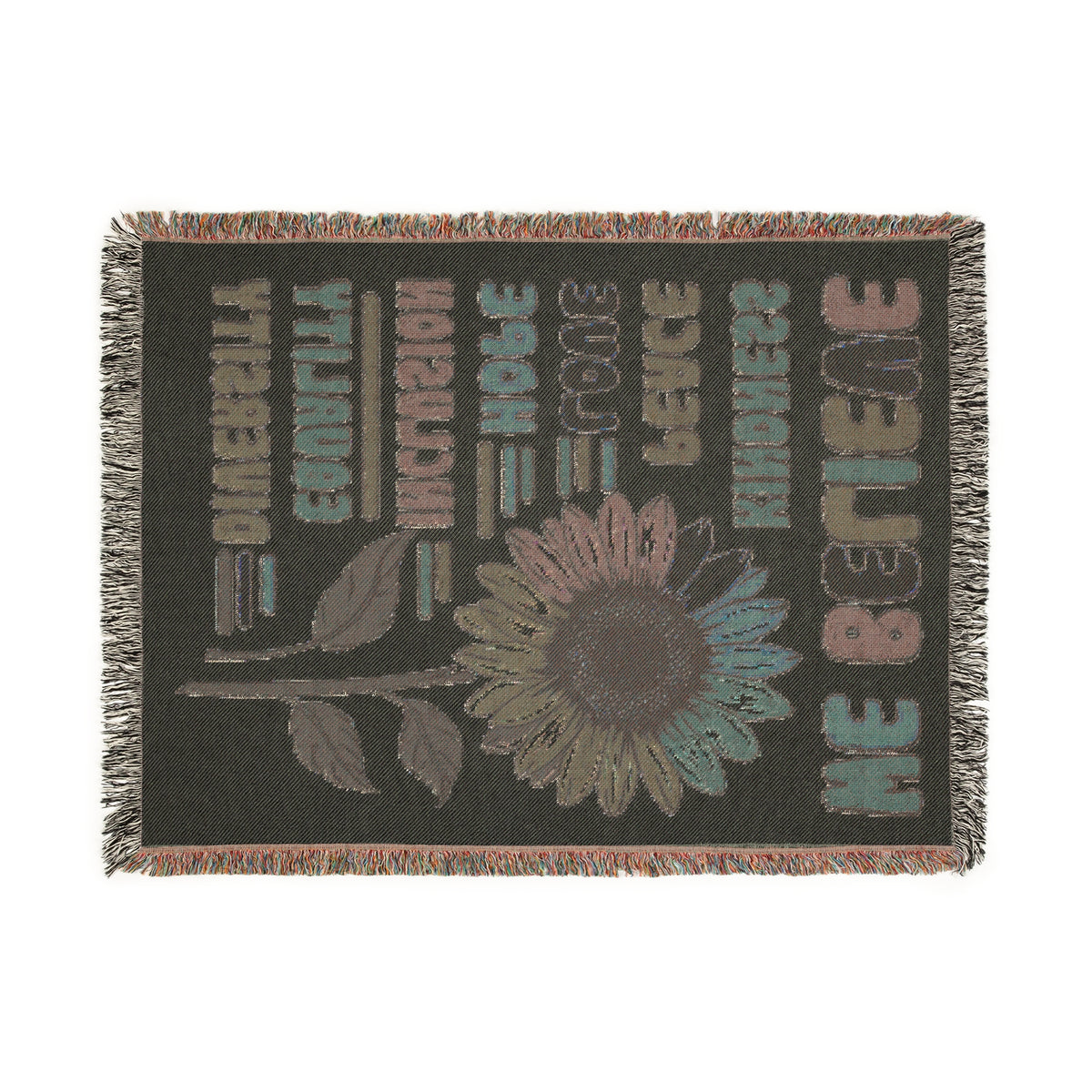 We Believe In Kindness Woven Blanket