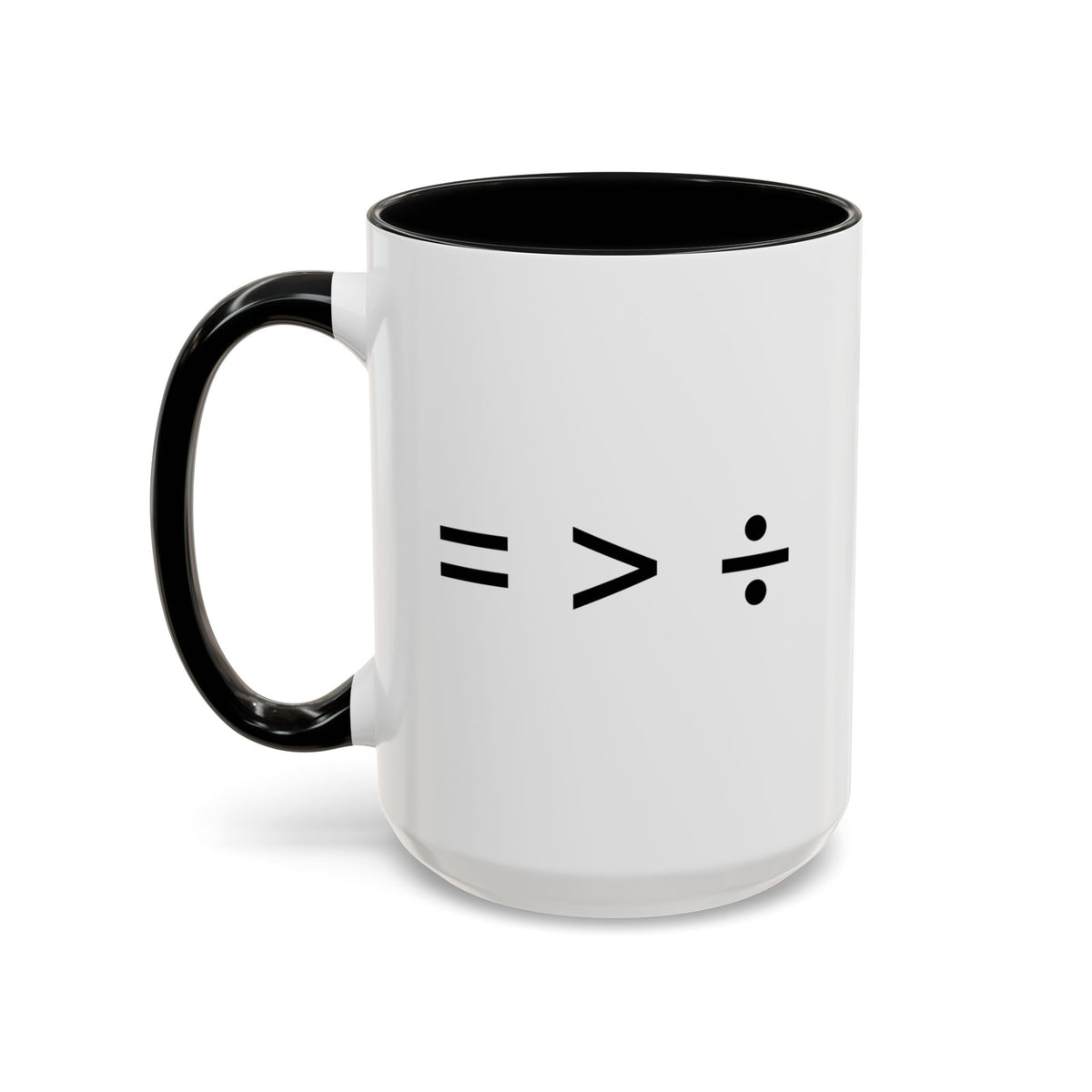 Equal is Greater than Divided Accent Coffee Mug (11, 15oz)