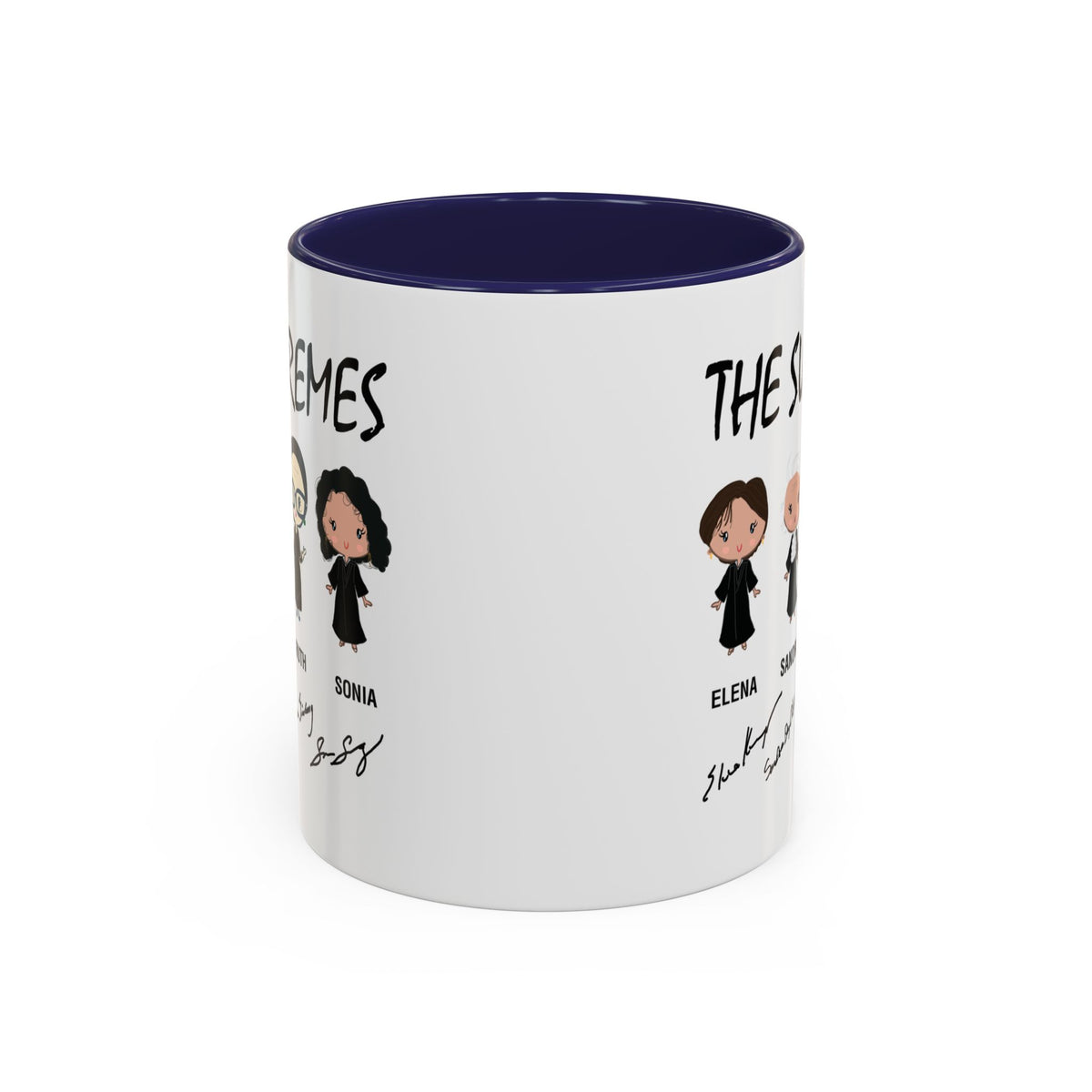 The Supremes Supreme Court Justices RBG Cute Chibi Accent Coffee Mug (11, 15oz)