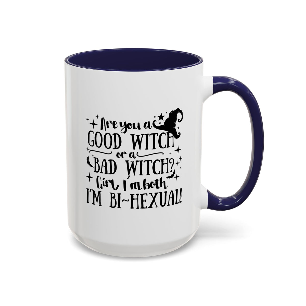 Good Witch Bad Witch Bi-Hexual Accent Coffee Mug (11, 15oz)