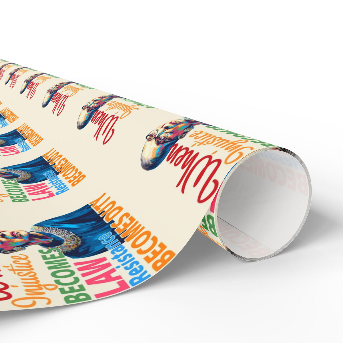 Ruth Bader Ginsburg Resistance Wrapping Paper Roll