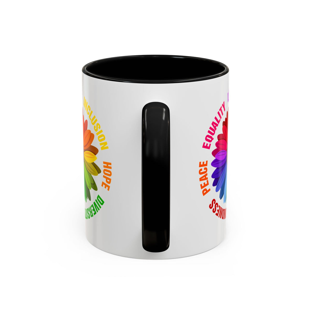 Kindness Peace Equality Love Inclusion Hope Diversity Accent Coffee Mug (11, 15oz)