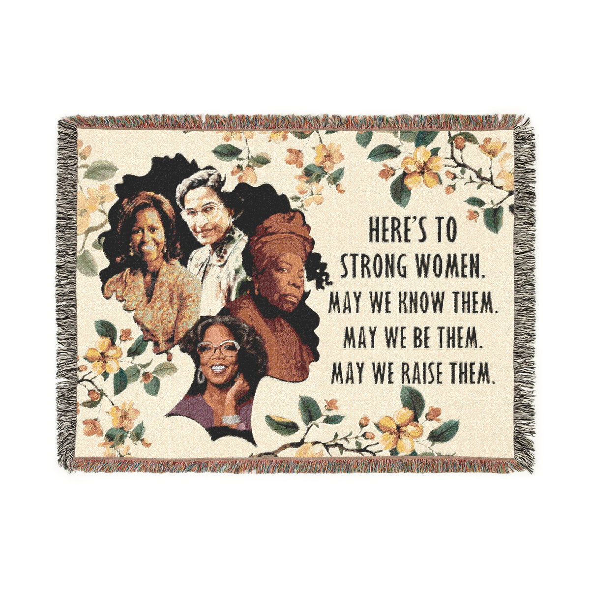 Strong Women Tribute Woven Blanket