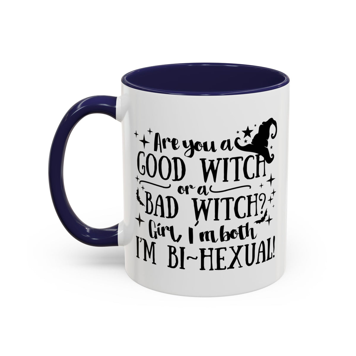 Good Witch Bad Witch Bi-Hexual Accent Coffee Mug (11, 15oz)