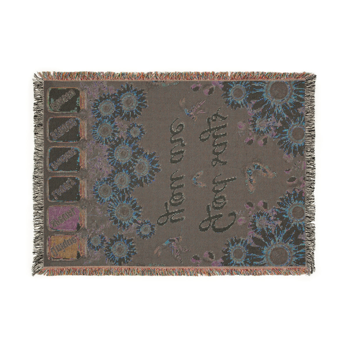 God Says You Are Sunflower Woven Blanket