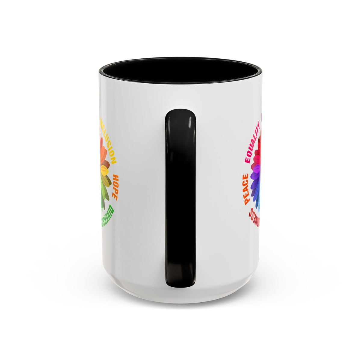 Kindness Peace Equality Love Inclusion Hope Diversity Accent Coffee Mug (11, 15oz)