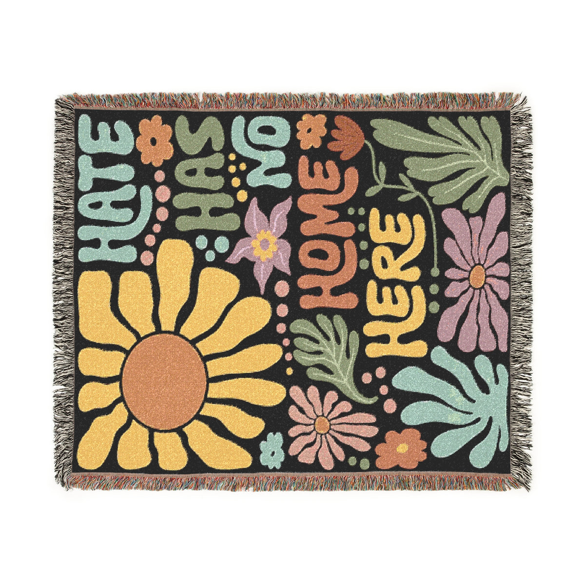 Hate Has No Home Here Woven Blanket