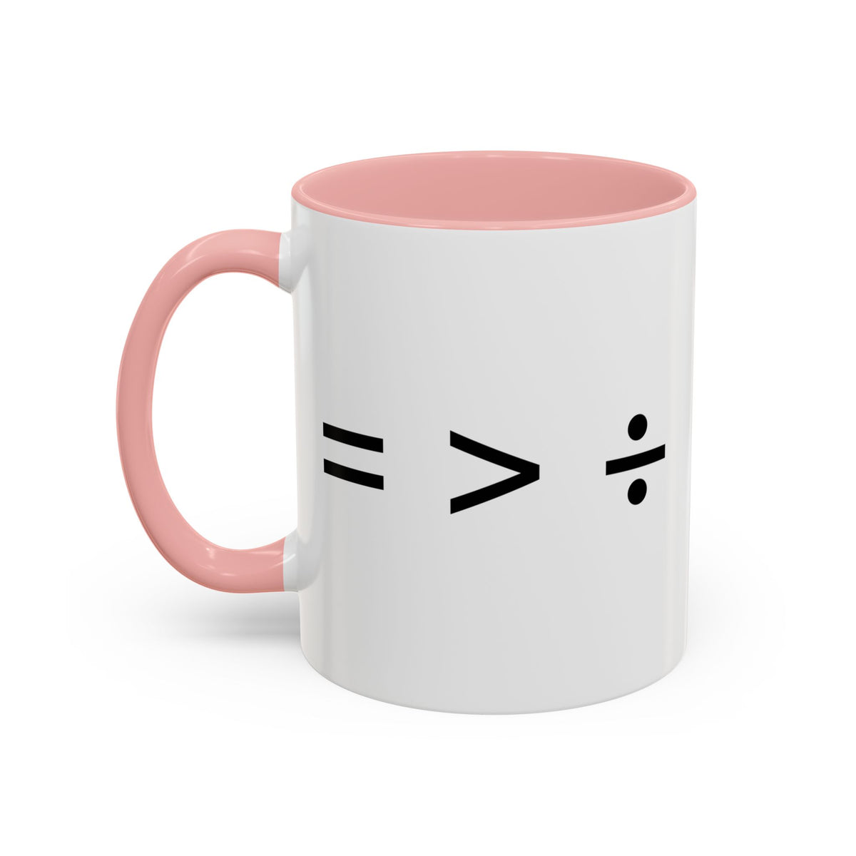 Equal is Greater than Divided Accent Coffee Mug (11, 15oz)