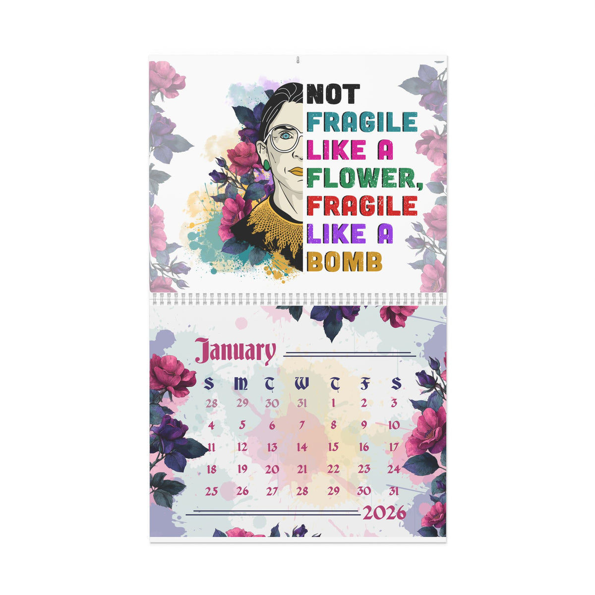 Ruth Bader Ginsburg 2026 Wall Calendar