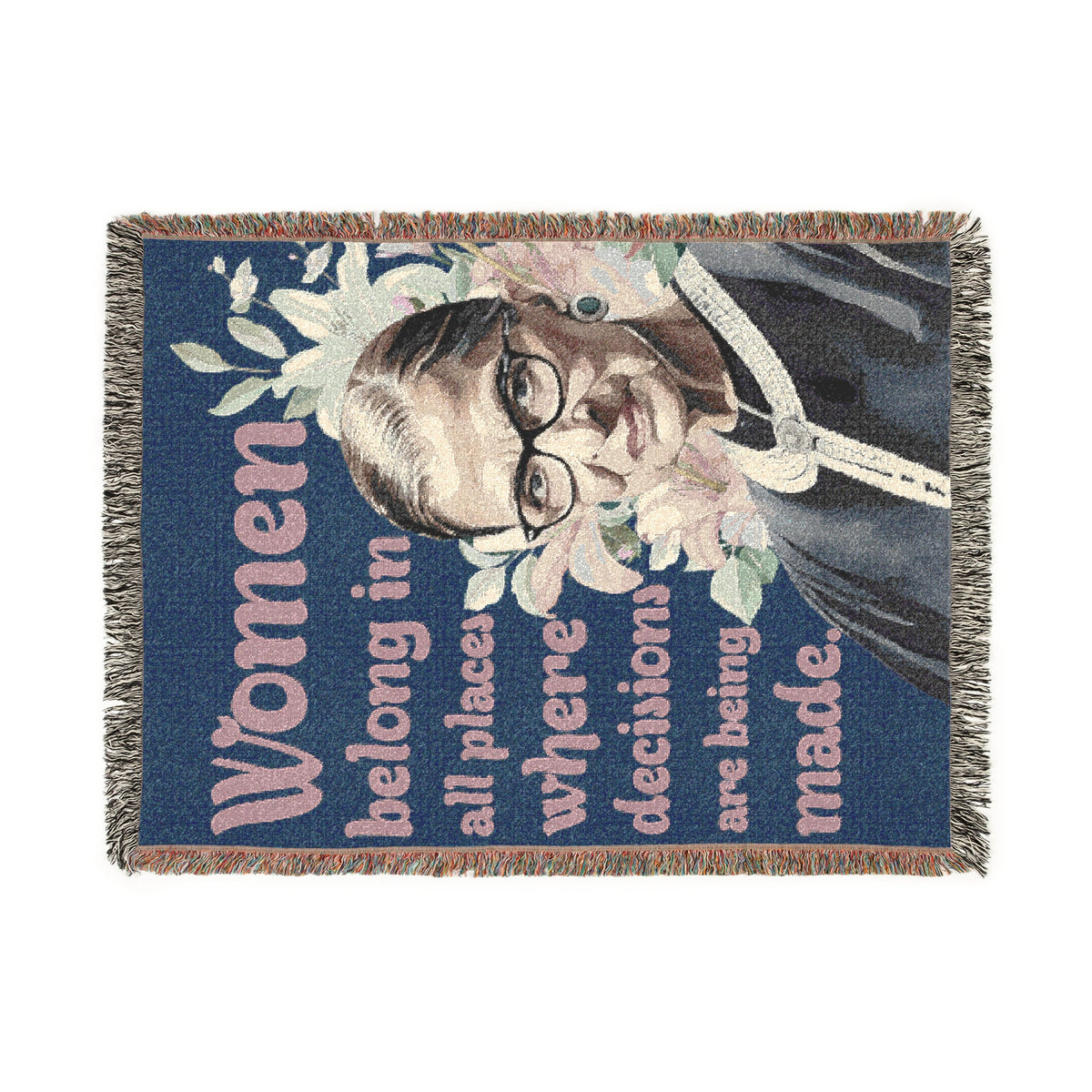 RBG Women Empowerment Woven Blanket