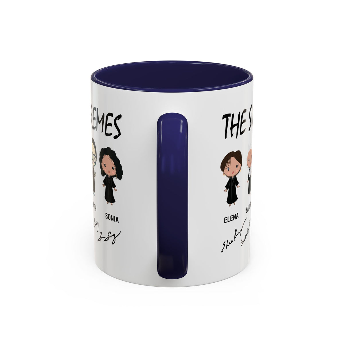 The Supremes Supreme Court Justices RBG Cute Chibi Accent Coffee Mug (11, 15oz)