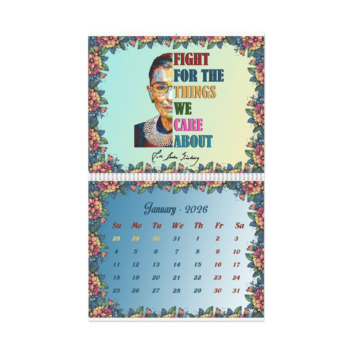 Well Behaved Women Rarely Make History 2026 Wall Calendar