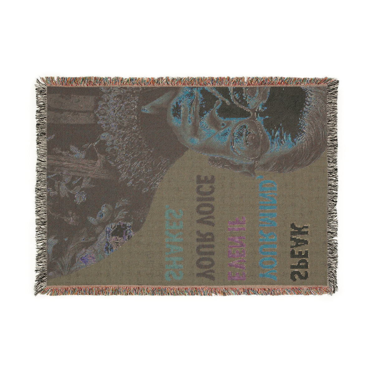 Speak Your Mind RBG Woven Blanket