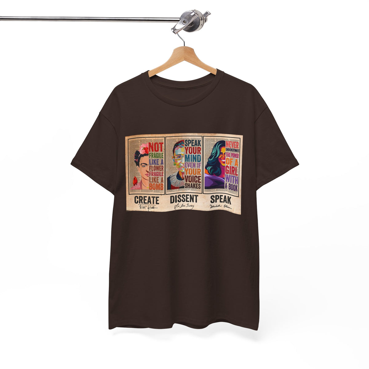 Create Frida Kahlo Dissent Ruth Bader Ginsburg Speak Michelle Obama T-Shirt