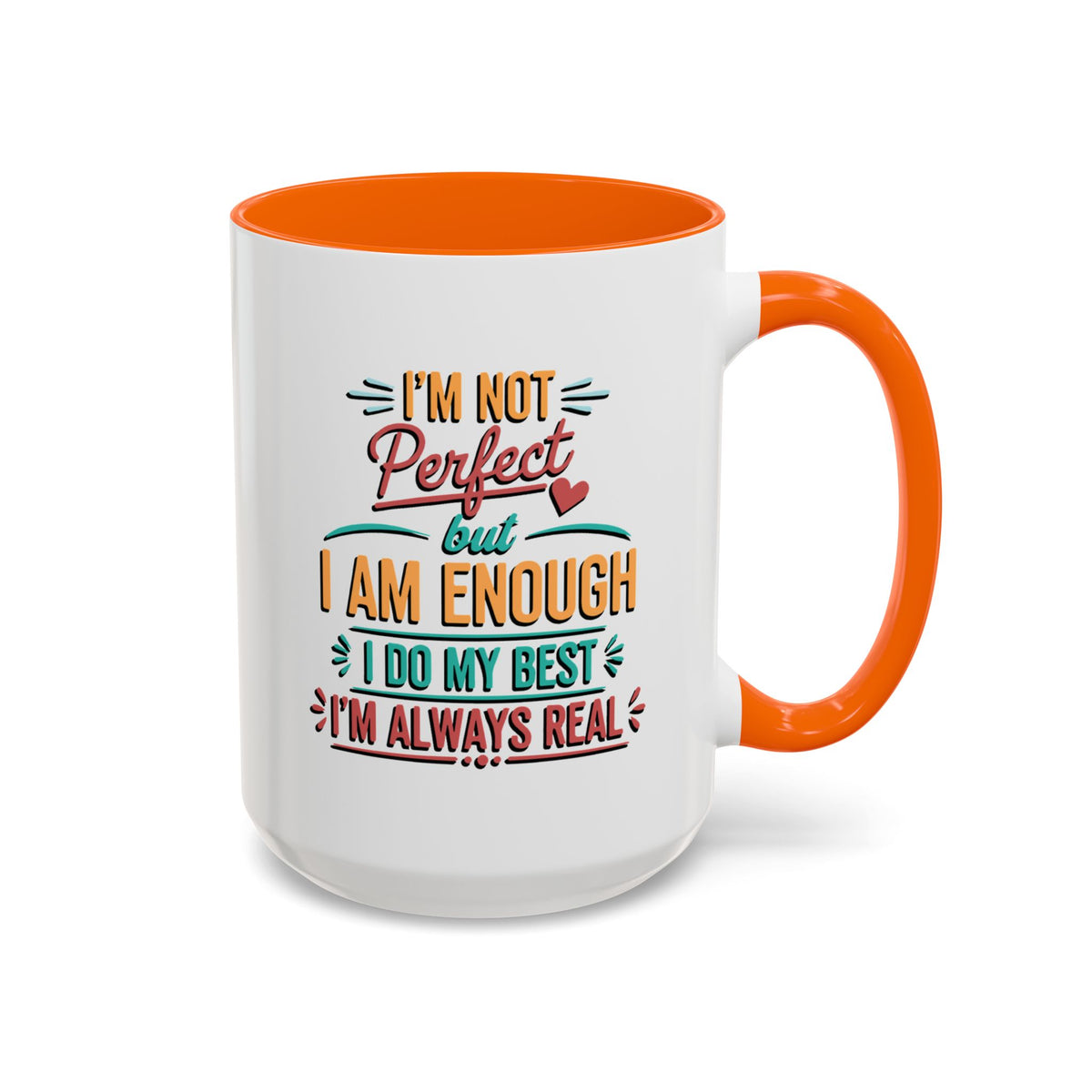 I Am Enough Motivational Accent Mug