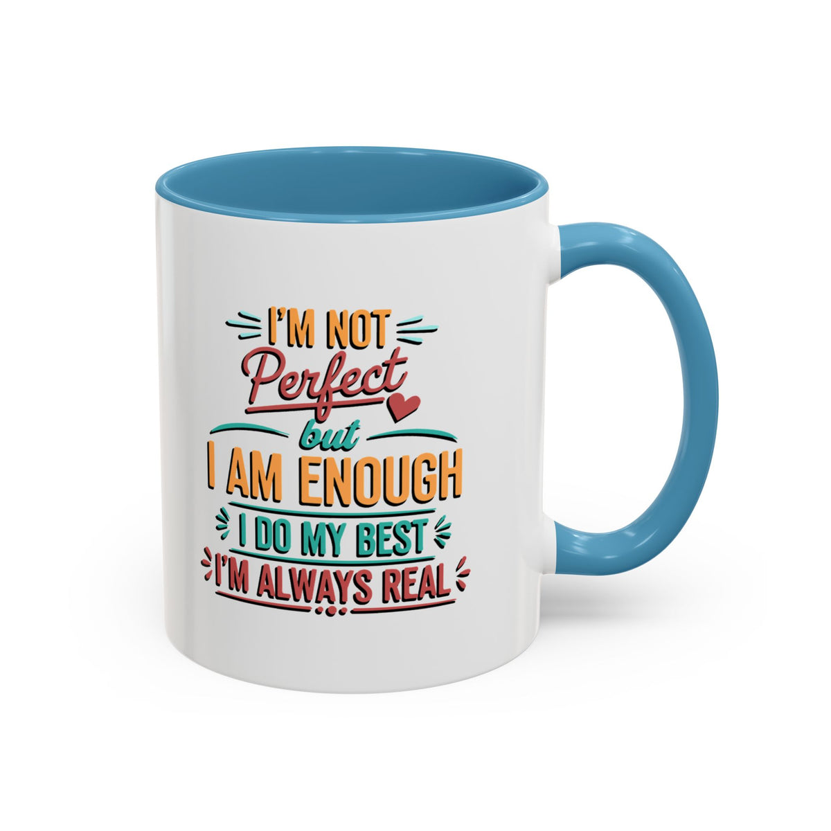 I Am Enough Motivational Accent Mug