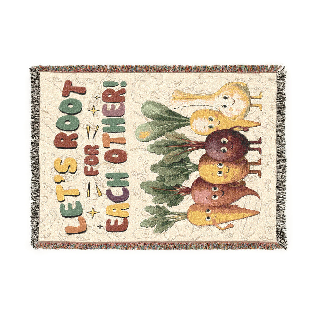Let’s Root For Each Other Woven Blanket