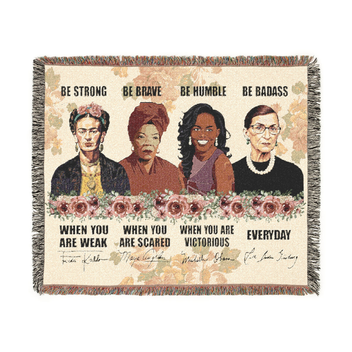 Iconic Women Strength Woven Blanket