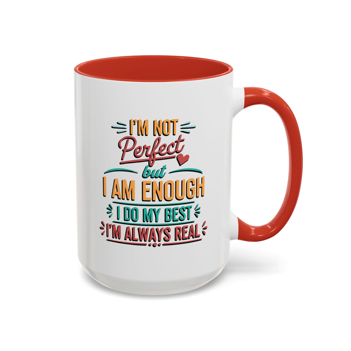 I Am Enough Motivational Accent Mug