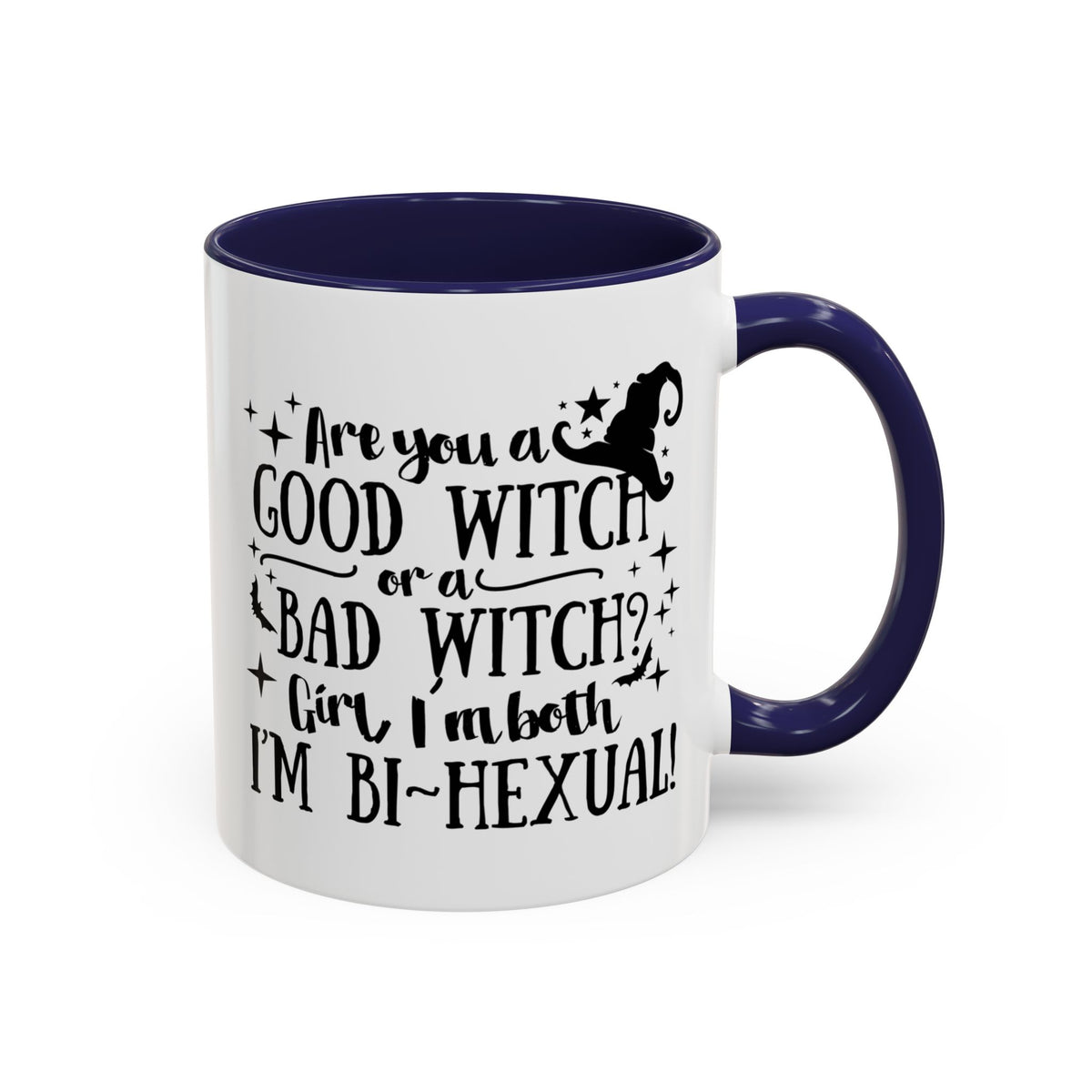 Good Witch Bad Witch Bi-Hexual Accent Coffee Mug (11, 15oz)