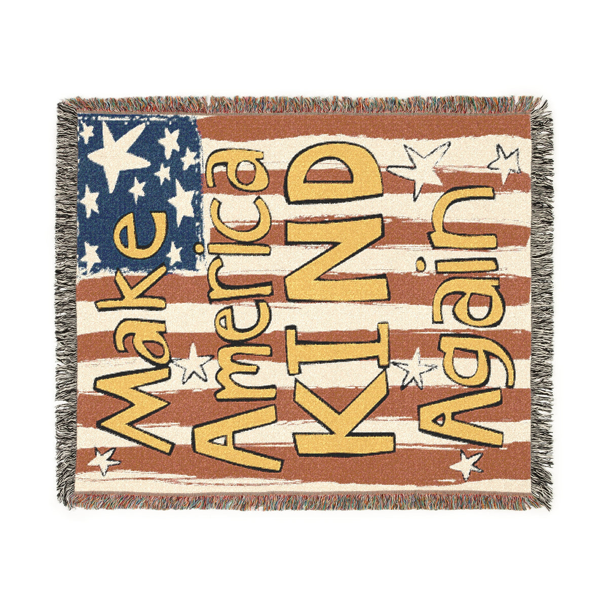 Make America Kind Again Woven Blanket