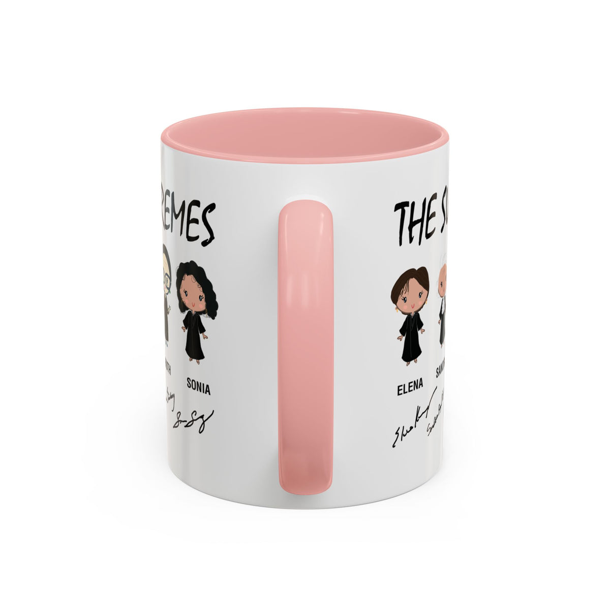 The Supremes Supreme Court Justices RBG Cute Chibi Accent Coffee Mug (11, 15oz)
