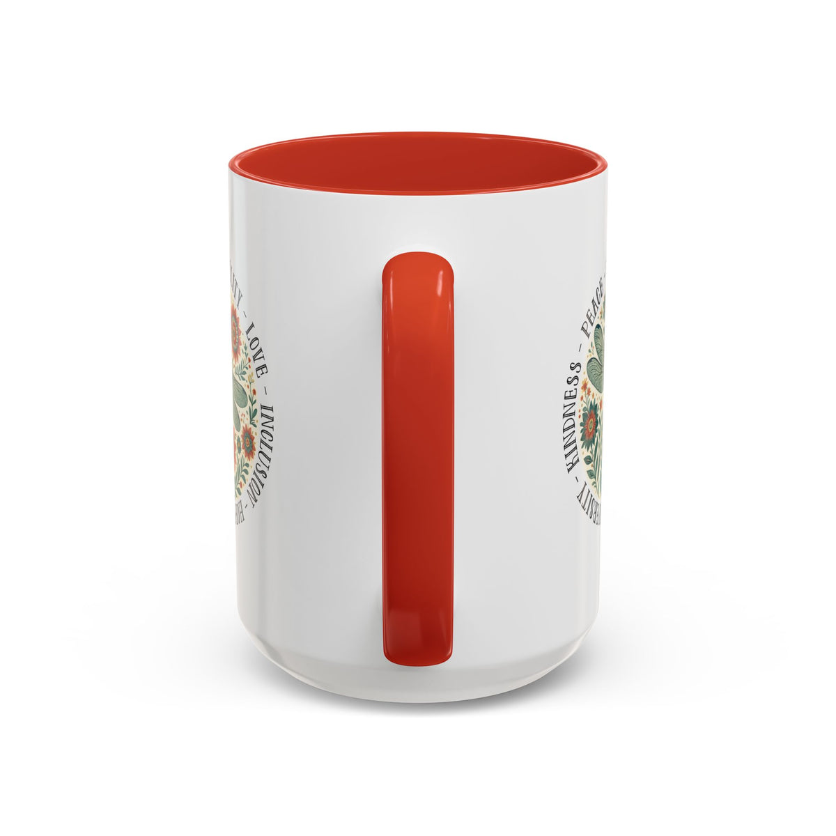 Kindness Peace Equality Love Inclusion Hope Diversity Accent Mug