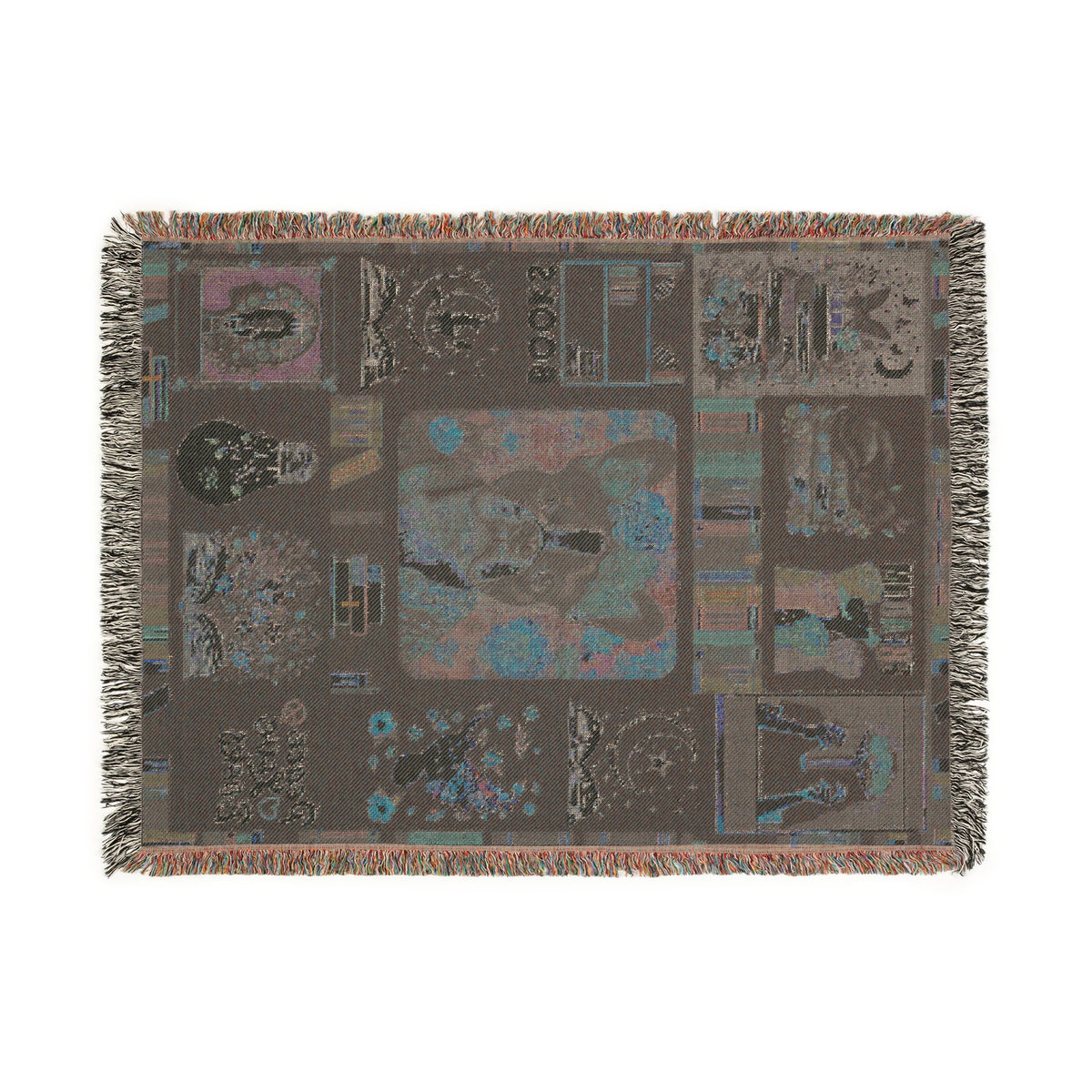 Peace Love Books Woven Blanket