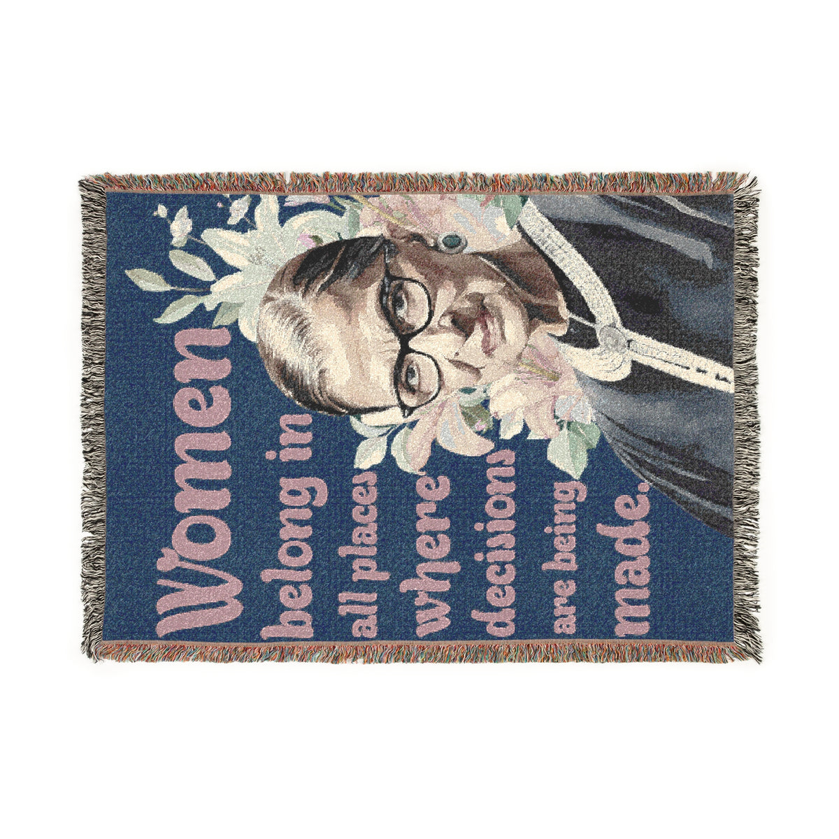 RBG Women Empowerment Woven Blanket