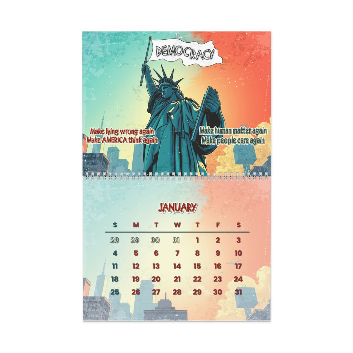 The Liberty No Kings Wall Calendar 2026
