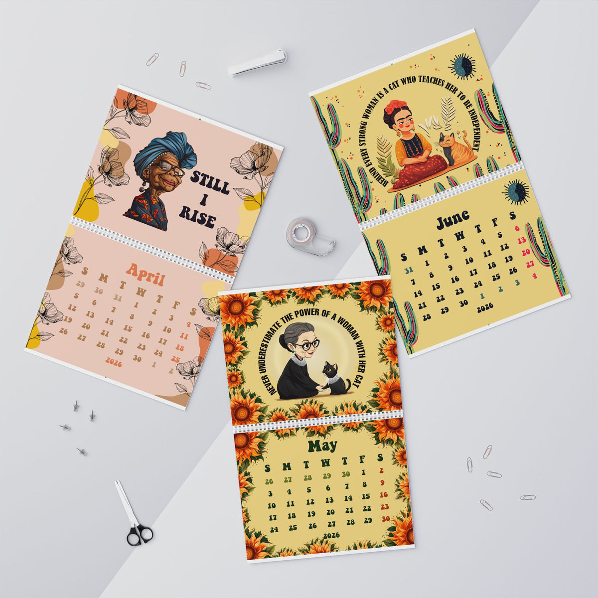 Women Who Can Change History 2026 Wall Calendar