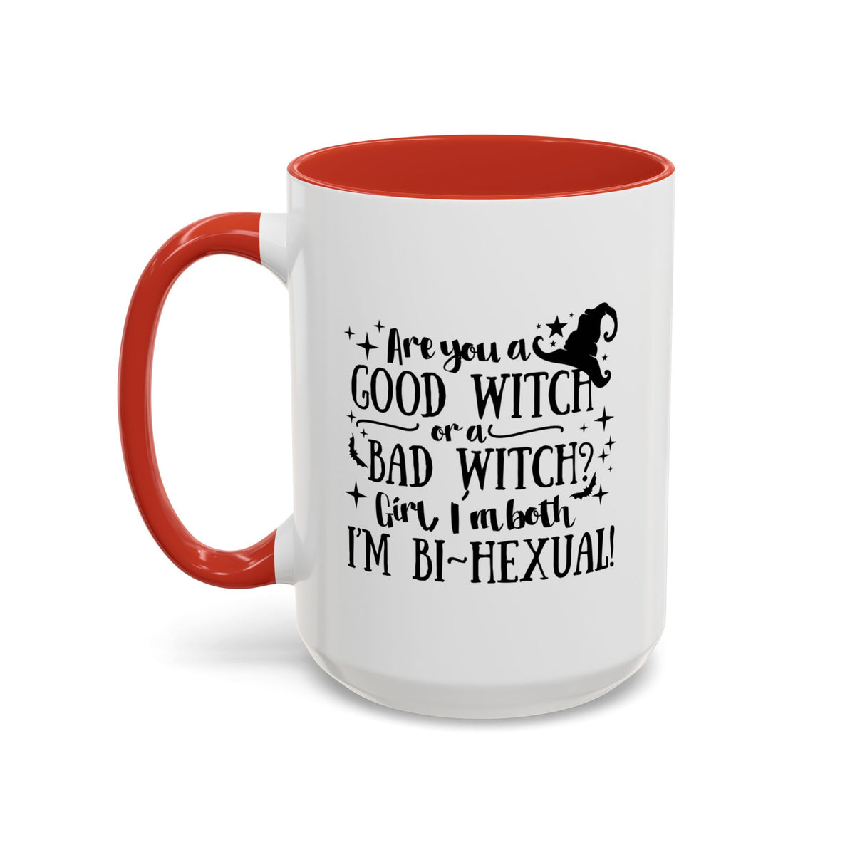 Good Witch Bad Witch Bi-Hexual Accent Coffee Mug (11, 15oz)