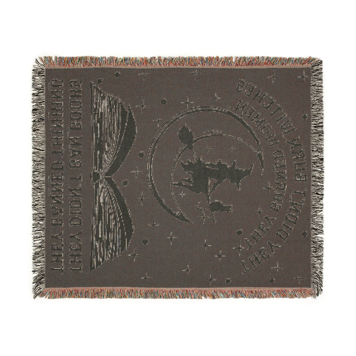 They Didn&#39;t Burn Witches Woven Blanket
